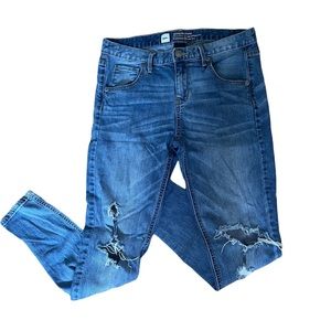 Mossimo Skinny boyfriend distressed jeans